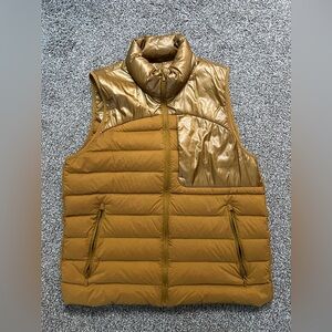 Lululemon oversized puffer vest size 8 gold